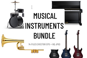Musical Instruments Vector Set