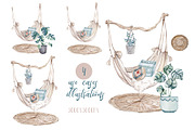 Watercolor set HOME JUNGLE, a Decorative Illustration by S_ARTLOVE (Thumbnail 7 of 11)