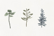 Watercolor forest and mountains, a Texture Illustration by ViolettaKh (Thumbnail 8 of 9)