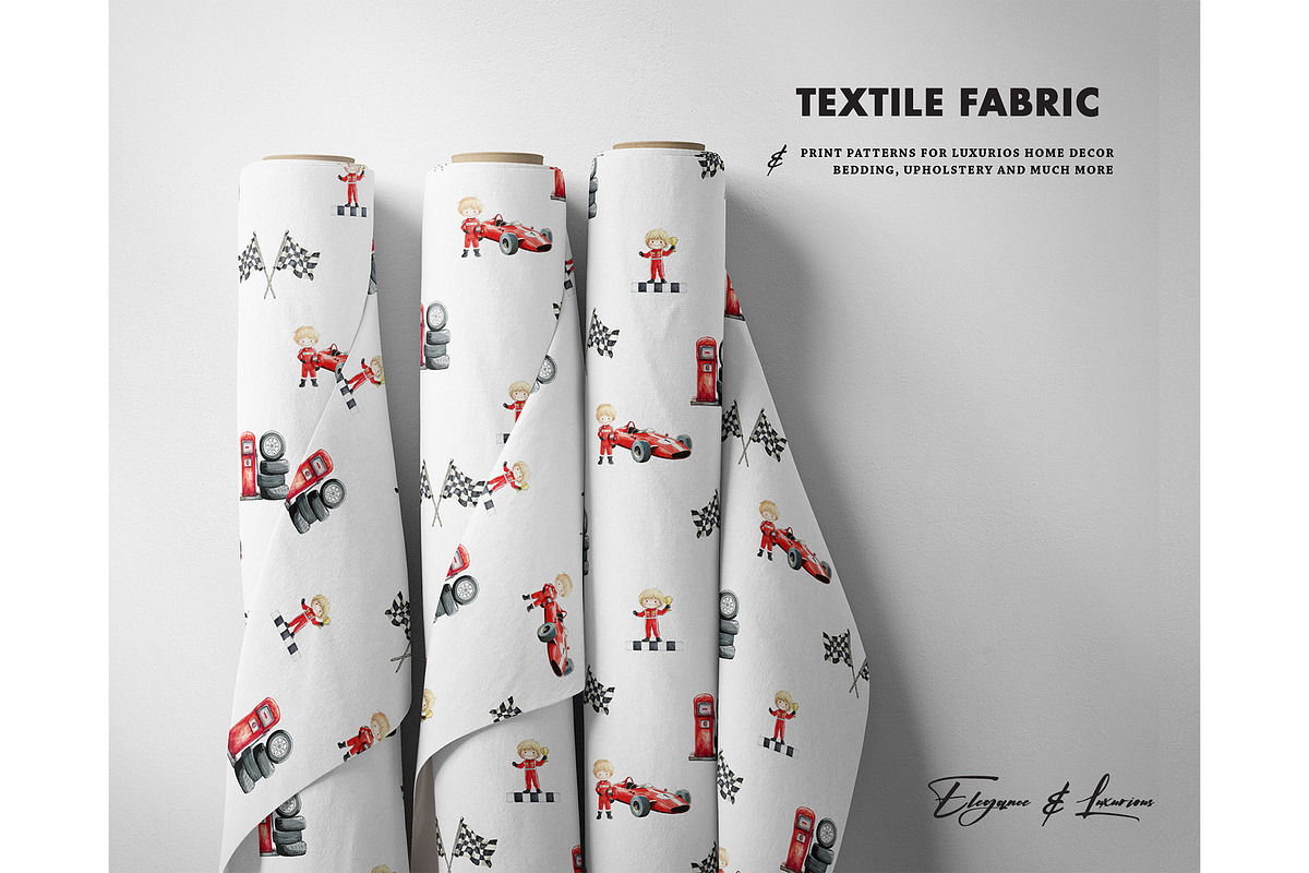 Racing boy formula seamless pattern, a Pattern Graphic by Milatoo (Photo 4 of 4)