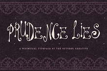Prudence Lies Spidery Display Font