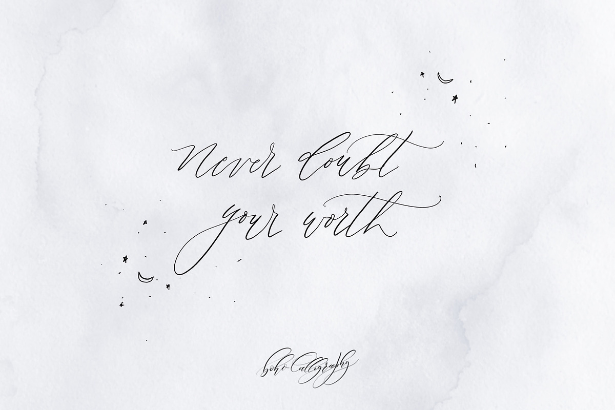 Dip Pen Procreate Calligraphy Brush, a Brush Add-On by BohoCalligraphy (Photo 5 of 5)