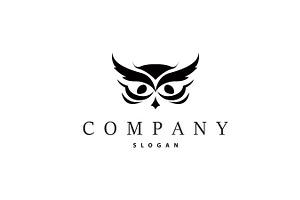 owl logo silhouette symbol design, a Branding & Logo Template by Maylianaw28