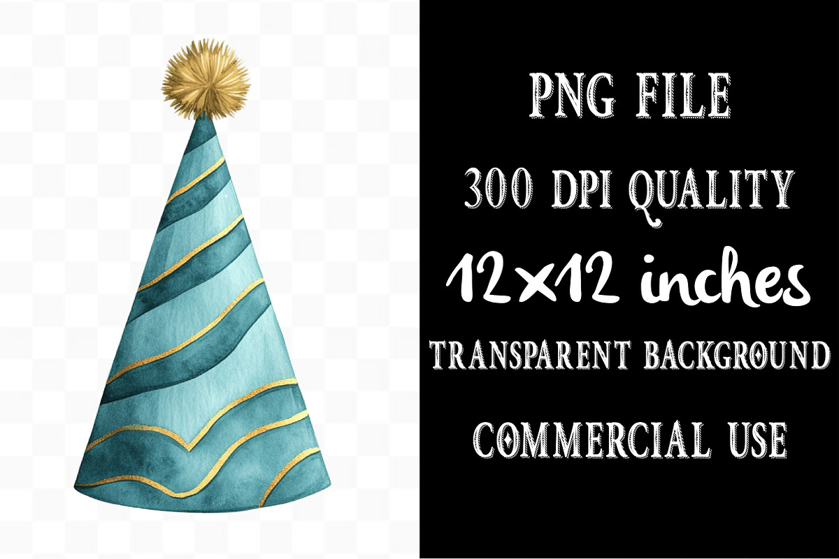 Teal Birthday Sublimation Clipart, an Illustration by Designking (Photo 4 of 4)