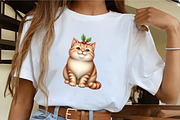 Vintage Christmas PNG, Cat, an Illustration by CrexoraLab (Thumbnail 2 of 5)