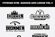 FITNESS GYM- BADGES AND LOGOS VOL4, a Branding & Logo Template by shazi (Thumbnail 1 of 11)