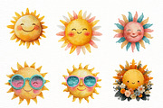 Spring Happy Sun Clipart, an Illustration by Designworld (Thumbnail 3 of 5)