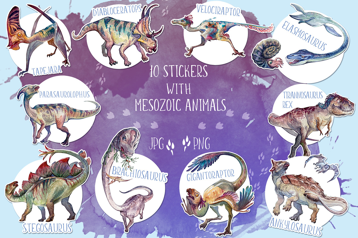 It's Mesozoic, Baby!, an Animal Illustration by AntonPix Studio (Photo 4 of 12)