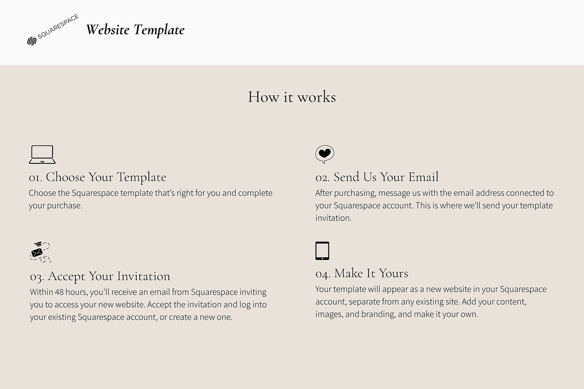 Waves Squarespace 7.1 Template, a Squarespace Template by Beliveart Studio (Photo 4 of 4)