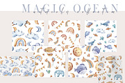 SALE! Watercolor nautical collection, an Animal Illustration by Tiana Geo (Thumbnail 10 of 27)