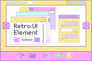 Retro UI Element Collections