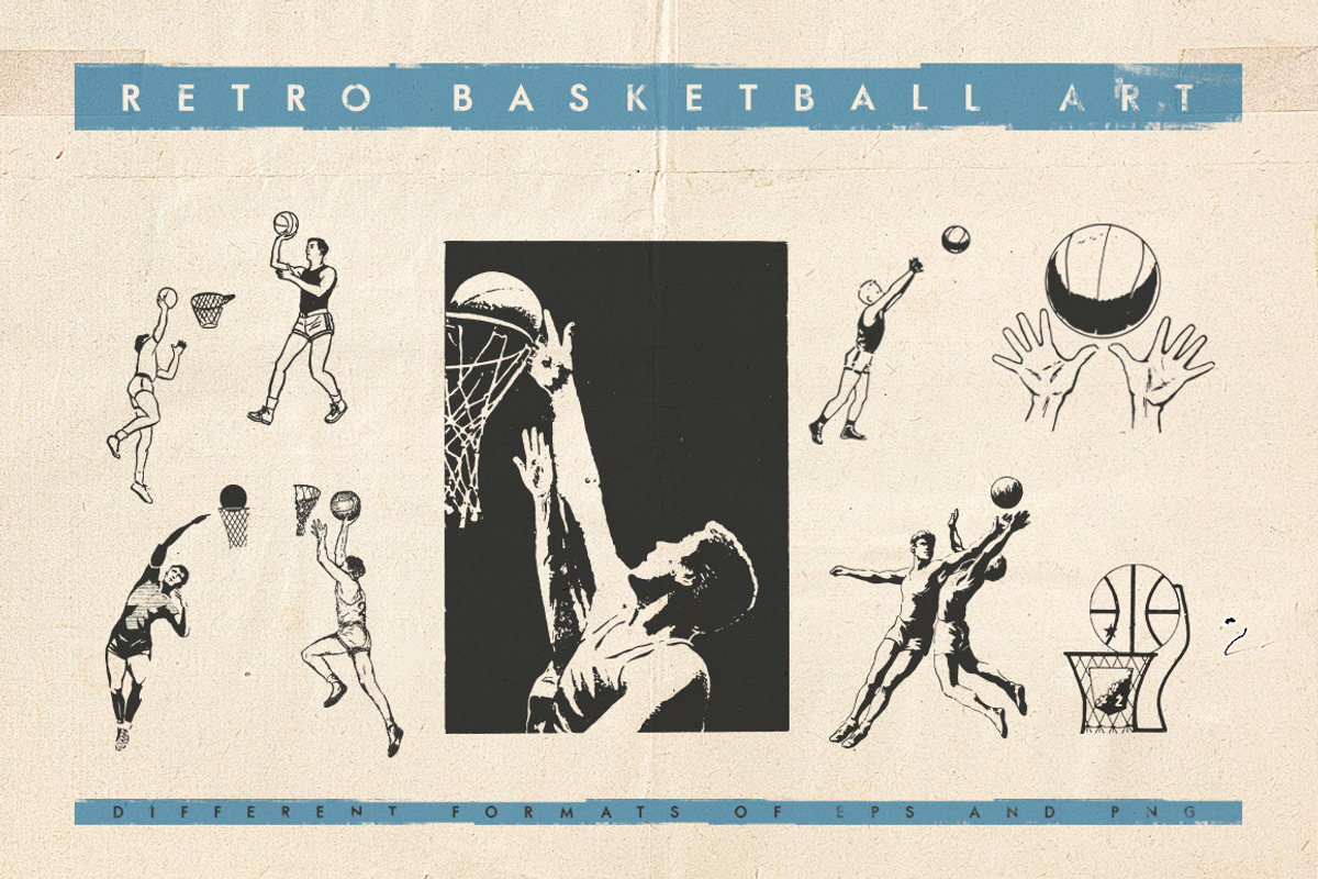Retro Basketball, an Illustration by Retro Machine (Photo 5 of 6)
