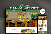 Cafe Canva Website Template, a Websites & App Template by MiavoDesign (Thumbnail 1 of 5)