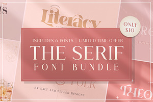 The Serif Font Bundle ONLY $10