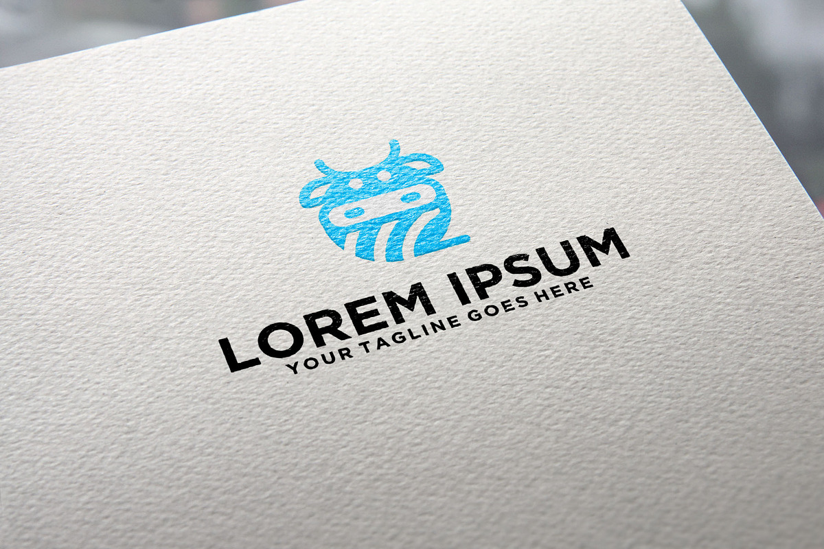 Wool Yarn and Cow logo, a Branding & Logo Template by REDVY CREATIVE