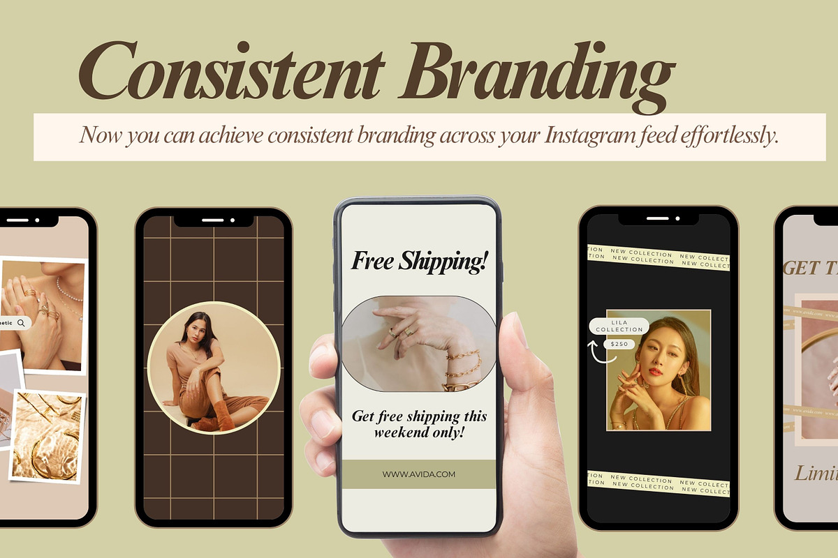 Chic Instagram Story Templates, a Social Media Template by Hell Yeah Designs (Photo 5 of 7)