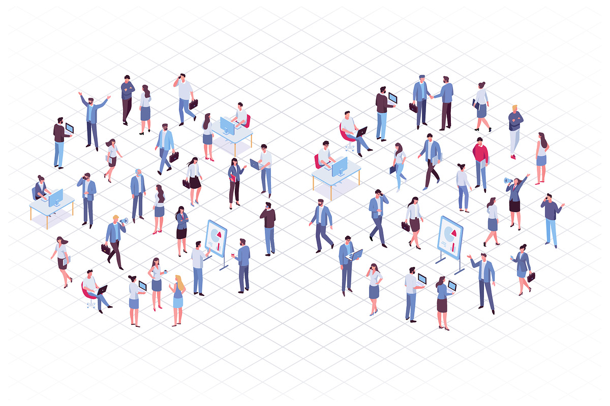 300+ Isometric People vector set, a Person Illustration by Vector_Art (Photo 8 of 23)