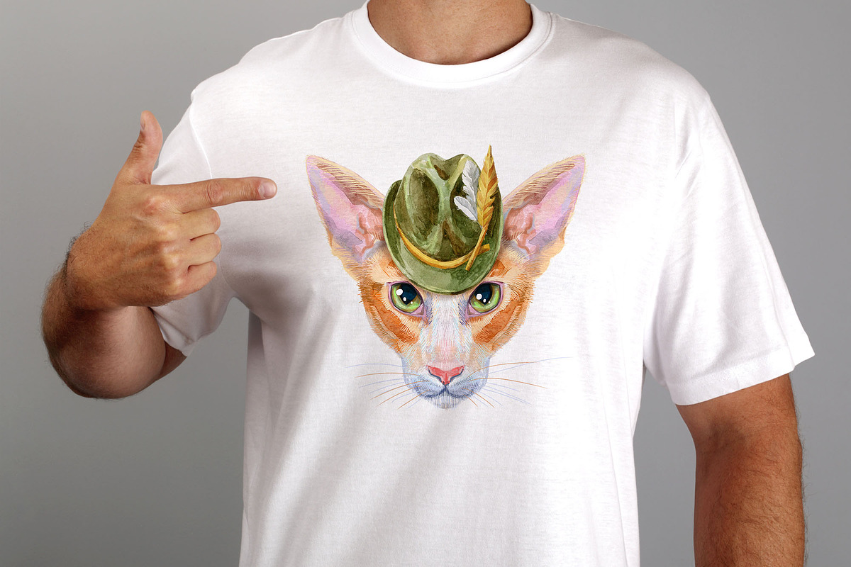 Portraits of oriental cat, an Animal Illustration by Watercolor fantasy (Photo 4 of 6)