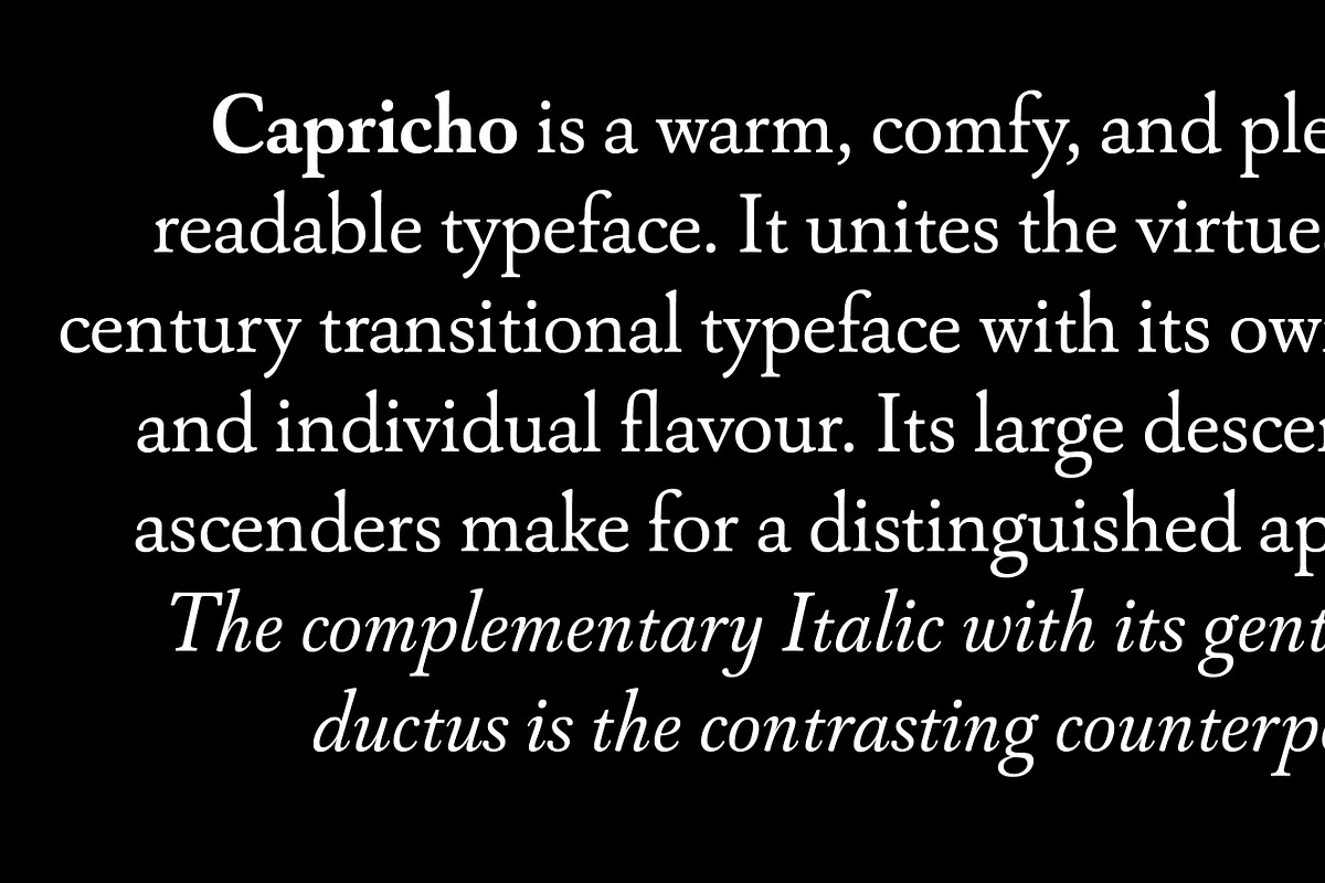 Capricho, a Serif Font by Hoftype (Photo 5 of 14)