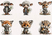 Vintage Cute Animal Storybook, a Seasonal Illustration by CreationArt (Thumbnail 3 of 7)