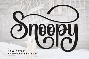 Snoopy Script Font