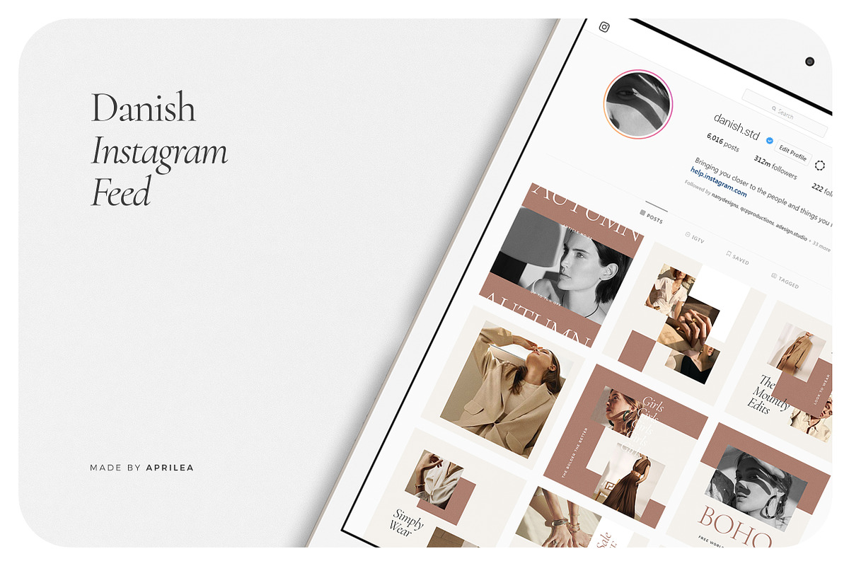 DANISH Instagram Feed, a Social Media Template by Aprilea (Photo 6 of 7)