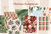 100 Christmas Backgrounds, a Background Graphic by PeDe Designs (Thumbnail 1 of 16)