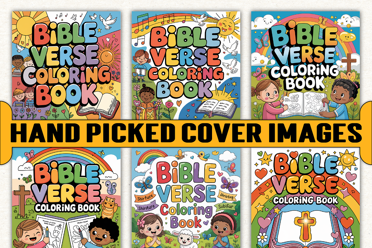 70+ Bible Verse Coloring Book Pages, an Education Illustration by Ink Gallery (Photo 5 of 6)