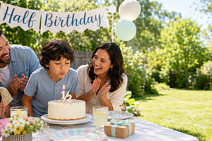 Half birthday celebration with famil, a Photo by Dvoevnore photos