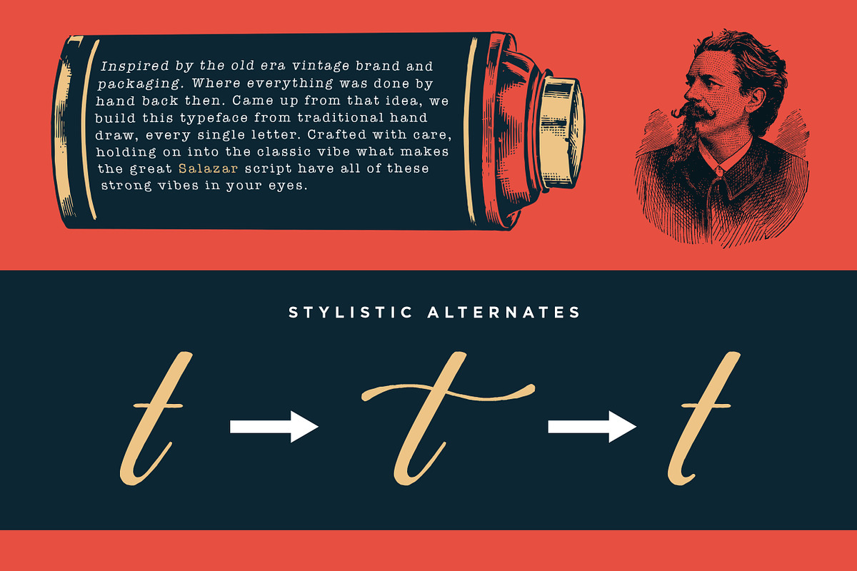 Salazar - Lettering Script, a Script Font by Konstantine Studio (Photo 9 of 9)