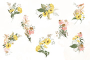 Early autumn, watercolor flowers, a Decorative Illustration by Love Watercolor Store (Thumbnail 4 of 13)