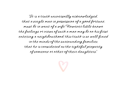 Austen Script, a Script Font by tanyacherkiz (Thumbnail 2 of 7)