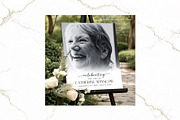 Funeral Welcome Sign B&W Canva FR006, a Poster Template by TyphoonStudio (Thumbnail 7 of 9)