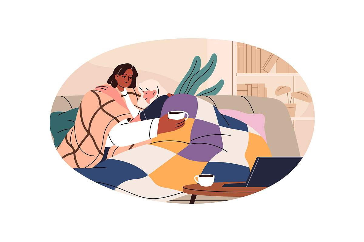 People freezing at home set, a Person Illustration by PaperTrident (Photo 6 of 7)