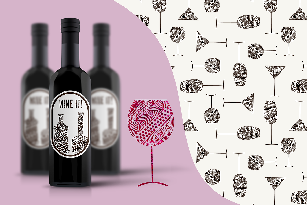 Wine list collection, a Decorative Illustration by ekmelica (Photo 5 of 5)