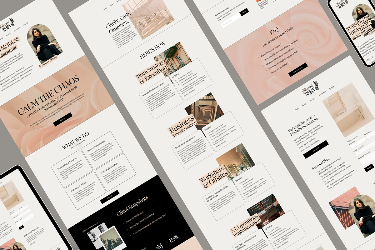 Squarespace 7.1 Template: Hannah