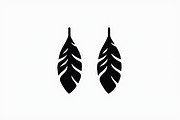 Leaf Earring Silhouette Bundle, an Object Graphic by abu67222 (Thumbnail 4 of 11)