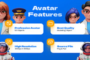 3D Avatar Profession, a Work Illustration by Lumina_ui_ux202 (Thumbnail 2 of 6)