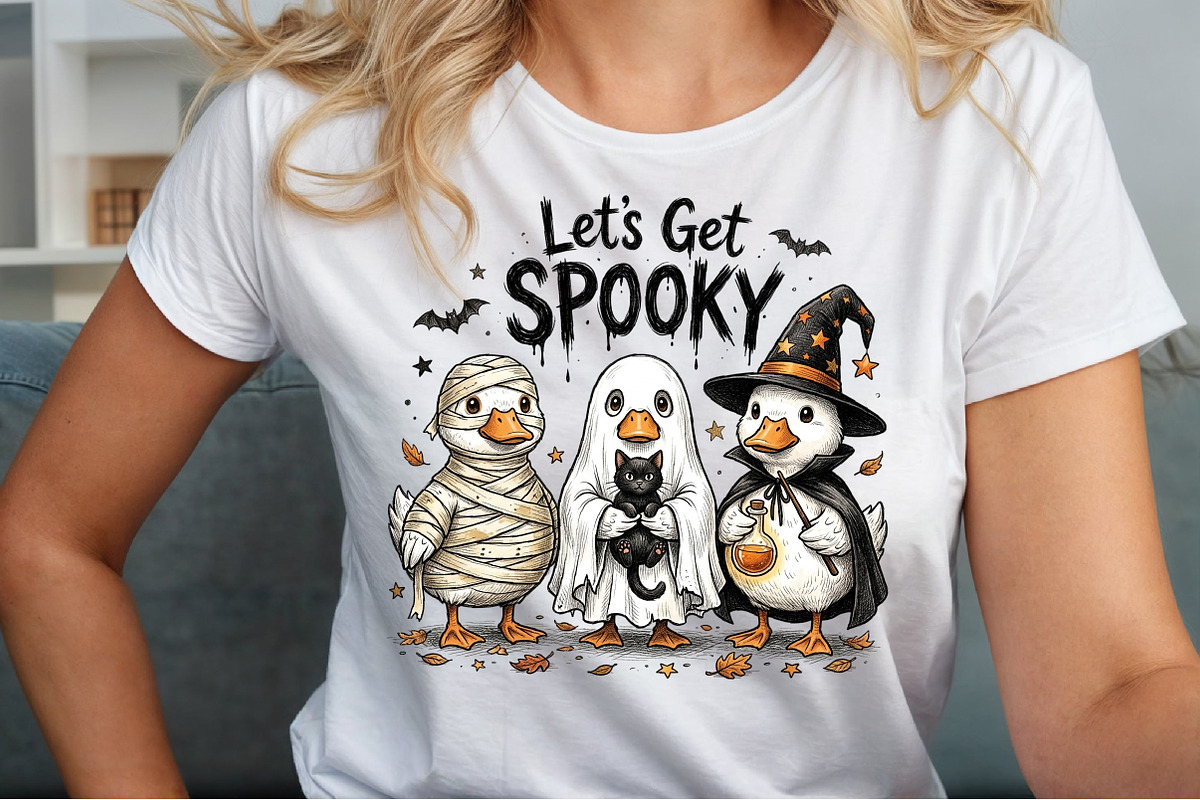 Funny Halloween Spooky Ghost Goose, a Work Illustration by Sublimation Artist (Photo 5 of 9)