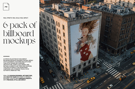 Fashion City Billboard Set / 6-Pack