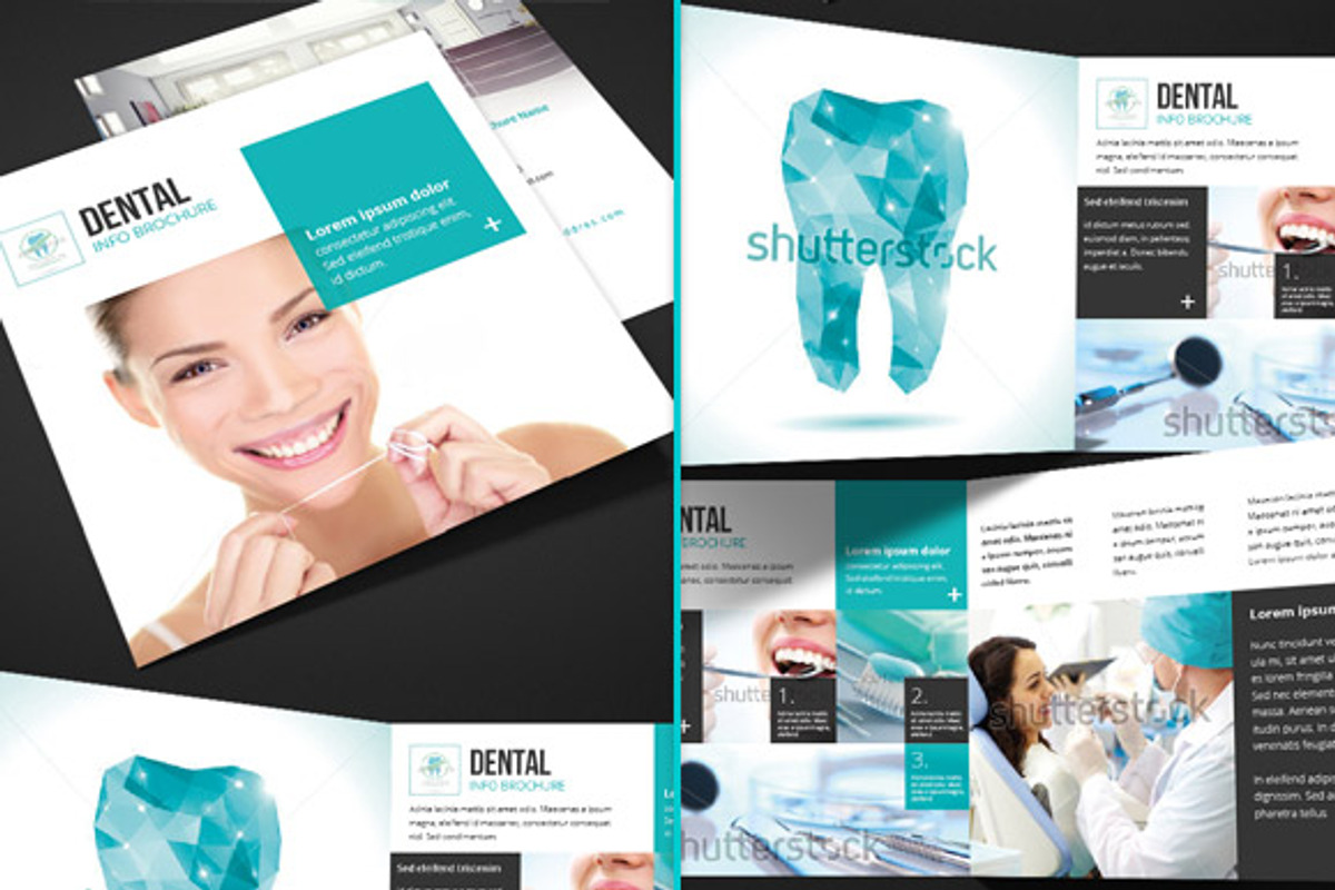 Dental - Square Trifold Brochure, a Brochure Template by pixart_pm (Photo 2 of 3)