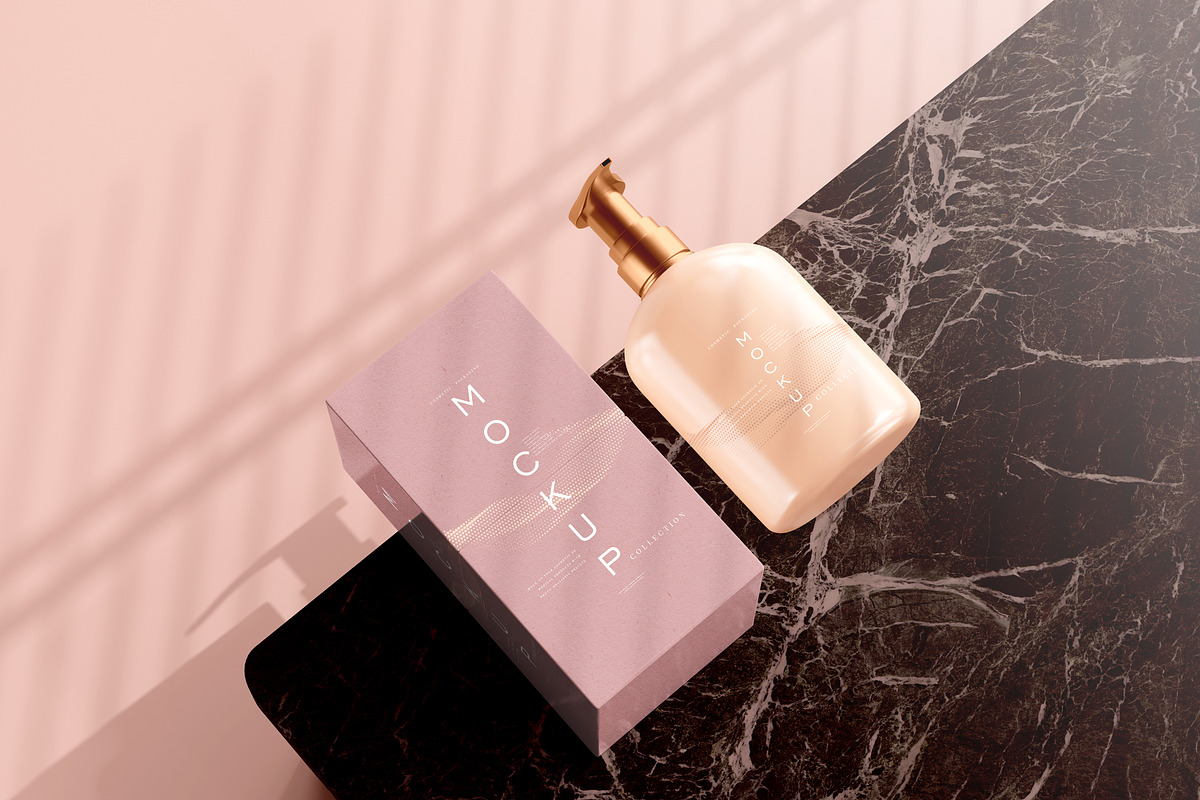 390+ Cosmetic Branding Mockup Scenes, a Cups & Container Mockup by pmvch (Photo 223 of 367)