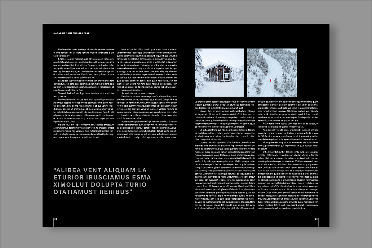 Modern Magazine Layout (A4+US), a Magazine Template by tomsarraipodesign (Photo 19 of 21)
