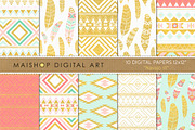 Digital Paper Navajo Set 03, a Pattern Graphic by Maishop (Thumbnail 1 of 3)