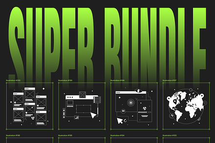 Super Bundle, a Work Illustration by kapustin.co