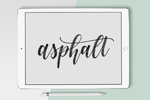 Asphalt Calligraphy Procreate Brush