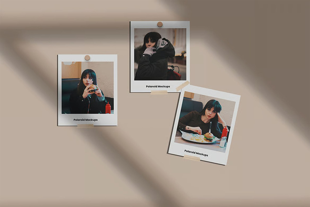 Polaroid Mockup, an Advertising Mockup by zpackcreative (Photo 2 of 5)
