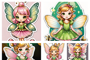 Garden Fairies – 19 Chibi Pack