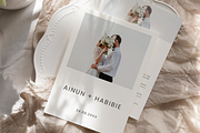 Minimalist Wedding Invitation Card, an Invitation Template by kin9candra (Thumbnail 1 of 8)
