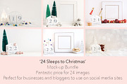24 Christmas styled mockup images, a Print Template by Plums Pixel Love (Thumbnail 5 of 5)